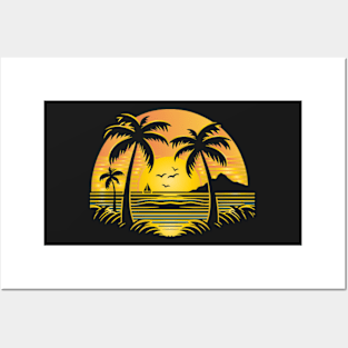 Hawaiian Sunset Posters and Art